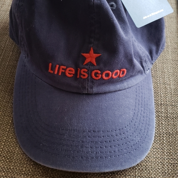 Life is Good--Navy Baseball cap - Picture 1 of 9